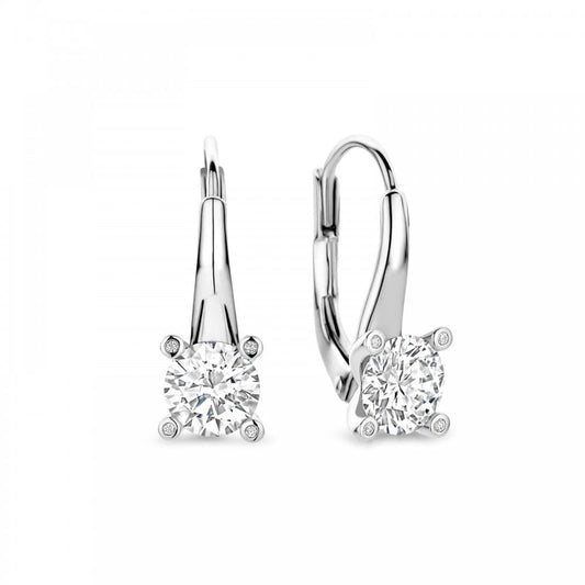 TI SENTO Silver CZ Drop Earrings