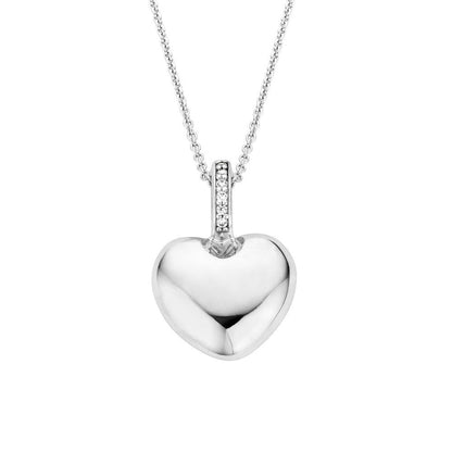 TI SENTO Silver CZ Heart Pendant