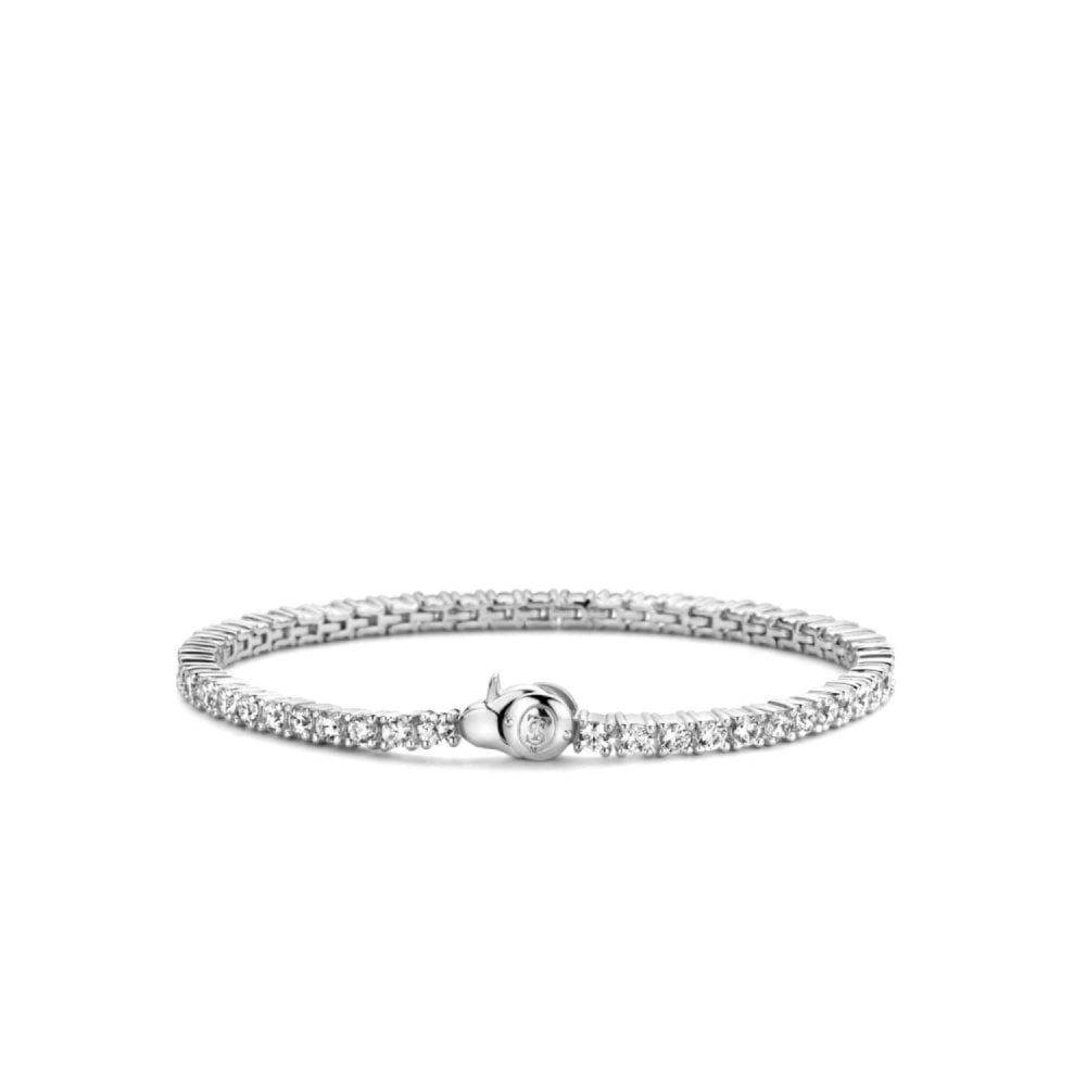 Ti Sento Silver CZ Tennis Bracelet