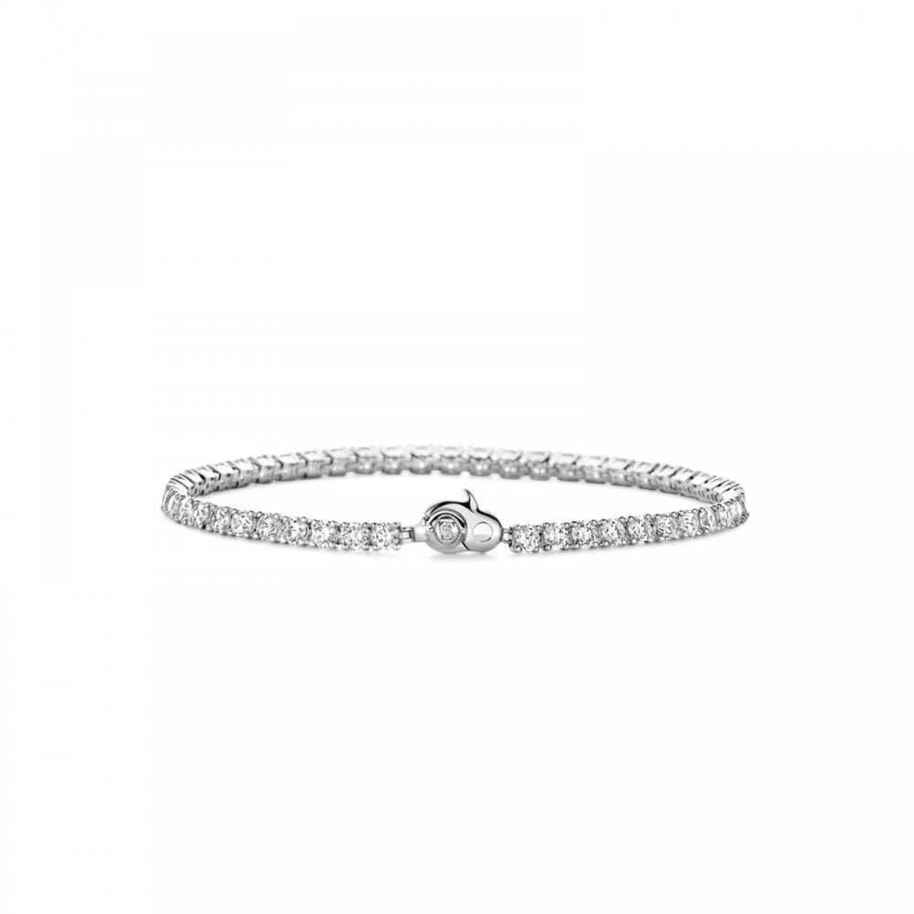 Ti Sento Silver & CZ Tennis Bracelet