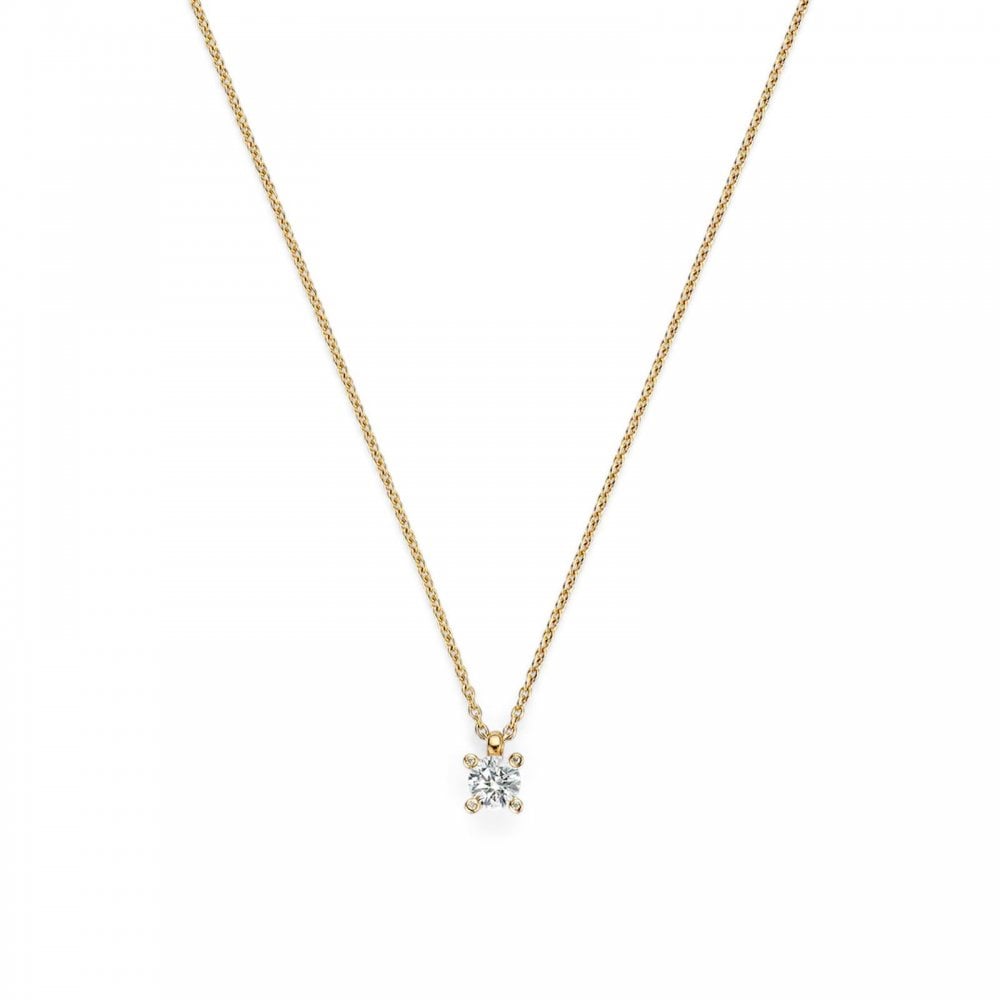 TI SENTO Silver Gold Plated CZ Necklace