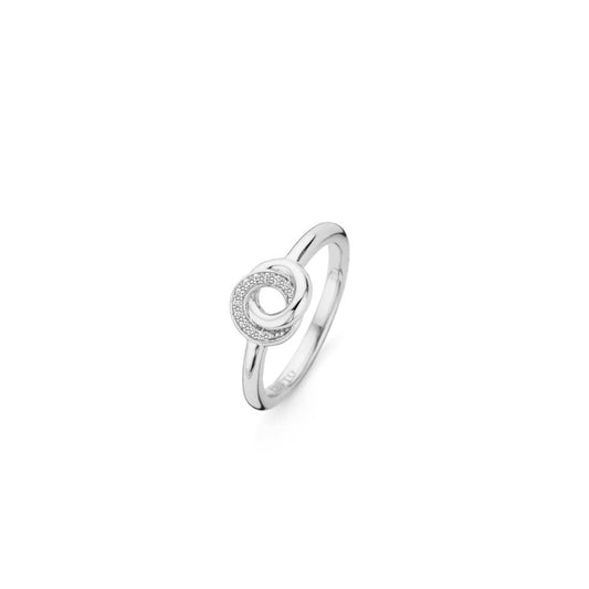 TI SENTO Silver Knot Ring Size 54