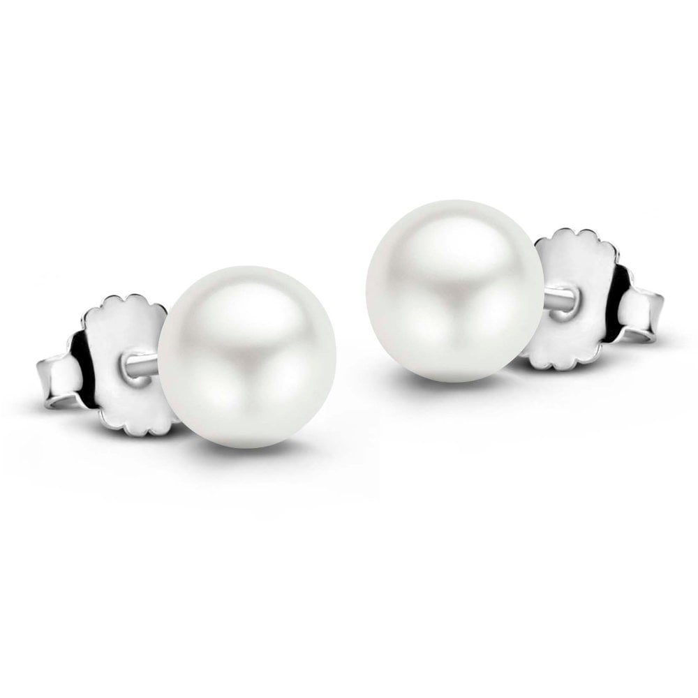 TI SENTO Silver Pearl Stud Earrings