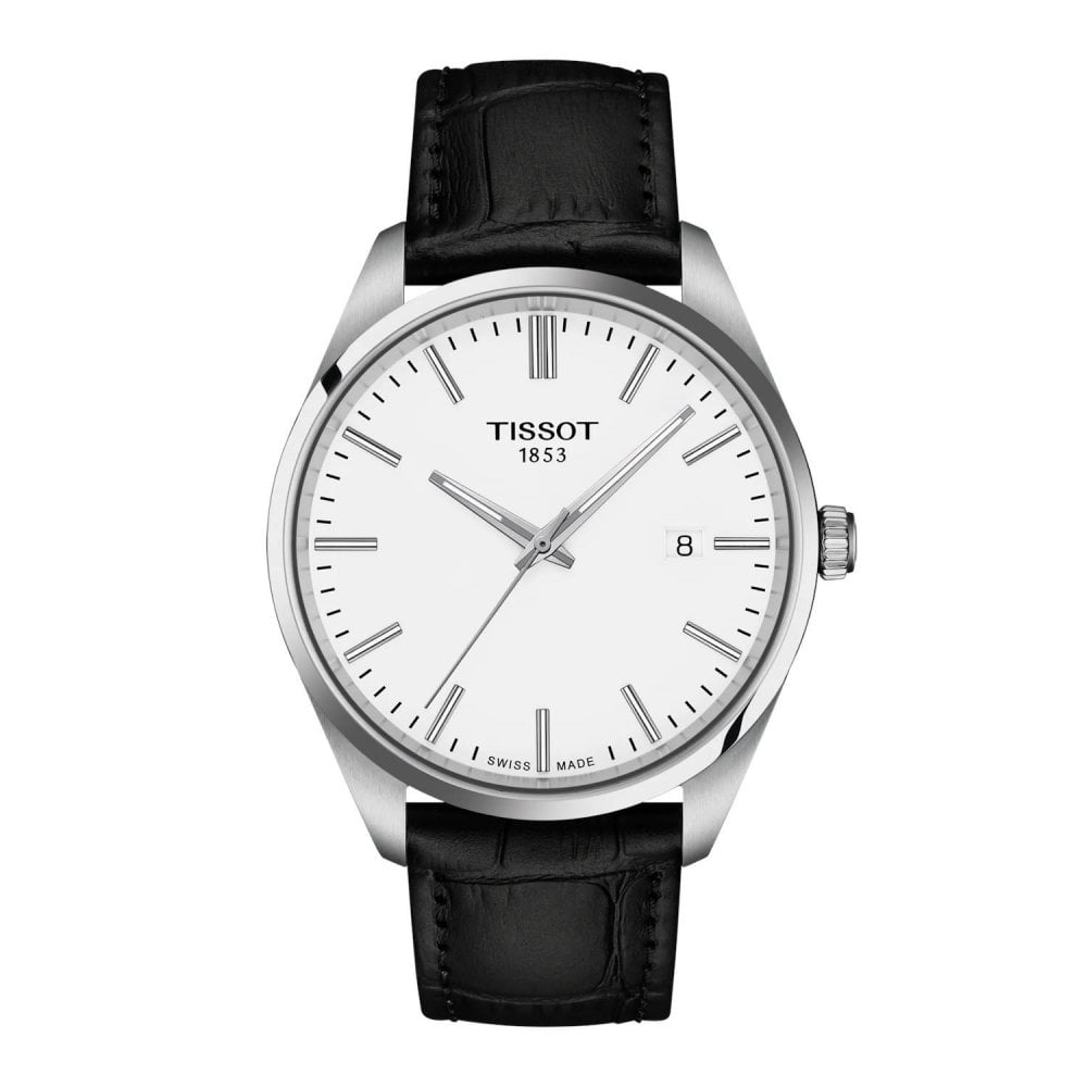 Tissot Gents PR100 Leather Strap Watch