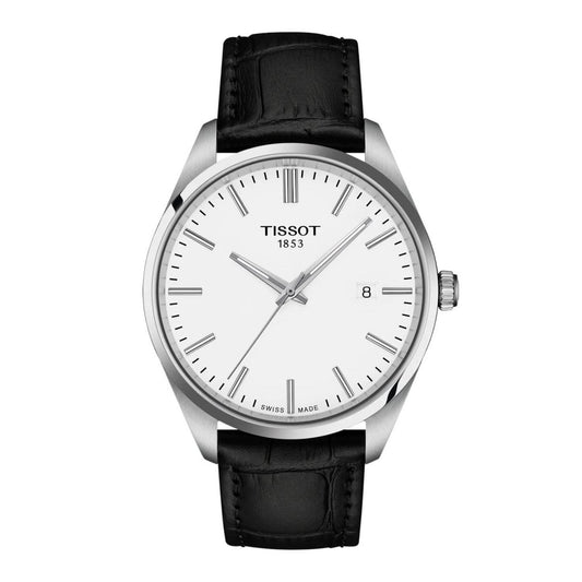 Tissot Gents PR100 Leather Strap Watch