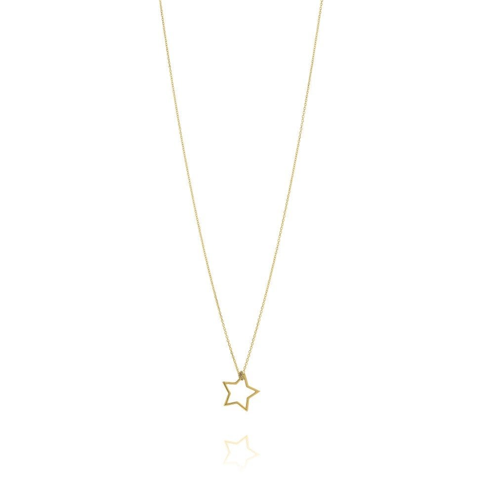 Unique 9ct Yellow Gold Star Necklace
