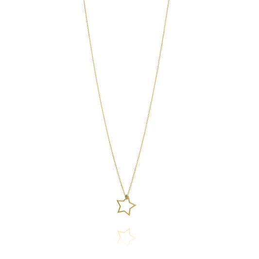 Unique 9ct Yellow Gold Star Necklace