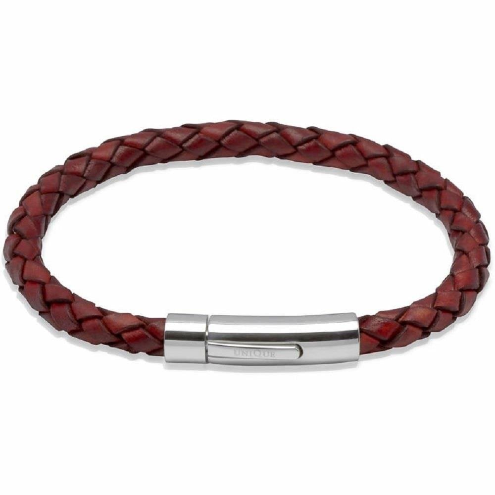Unique Gent's Antique Tan Leather Bracelet 21cm