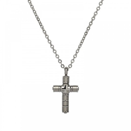 Unique S/Steel Cross & Chain 50cm