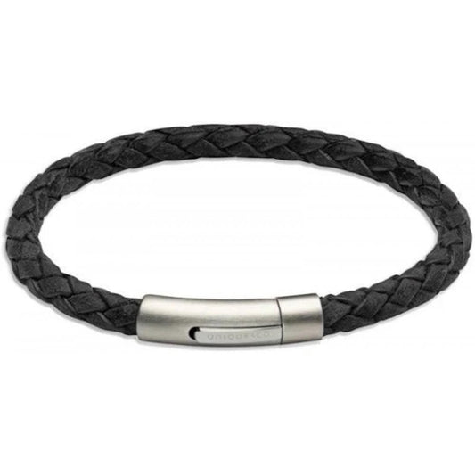Unique Sesame Leather Gents Bracelet 21CM