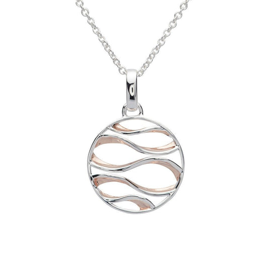 Unique Silver and Rose Gold Pendant