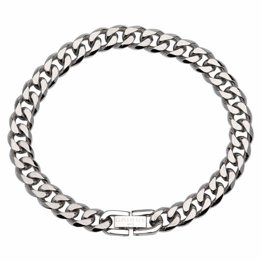 Unique Stainless Steel Gent's Curb Bracelet