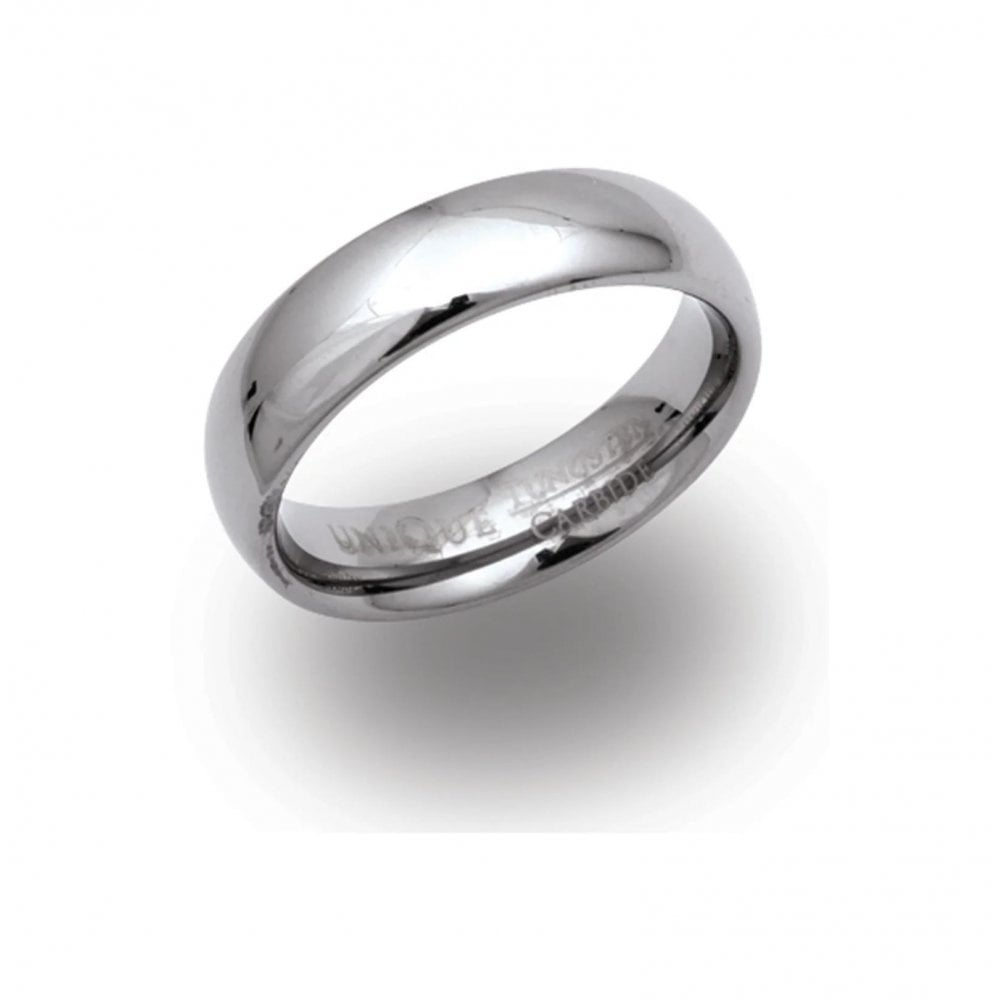 Unique Tungsten Carbide RIng 6mm  Size 62