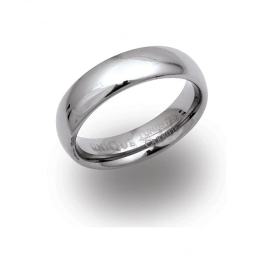 Unique Tungsten Carbide RIng 6mm  Size 62