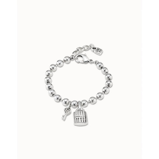 UNO de 50 Lock & Key Charm Bracelet