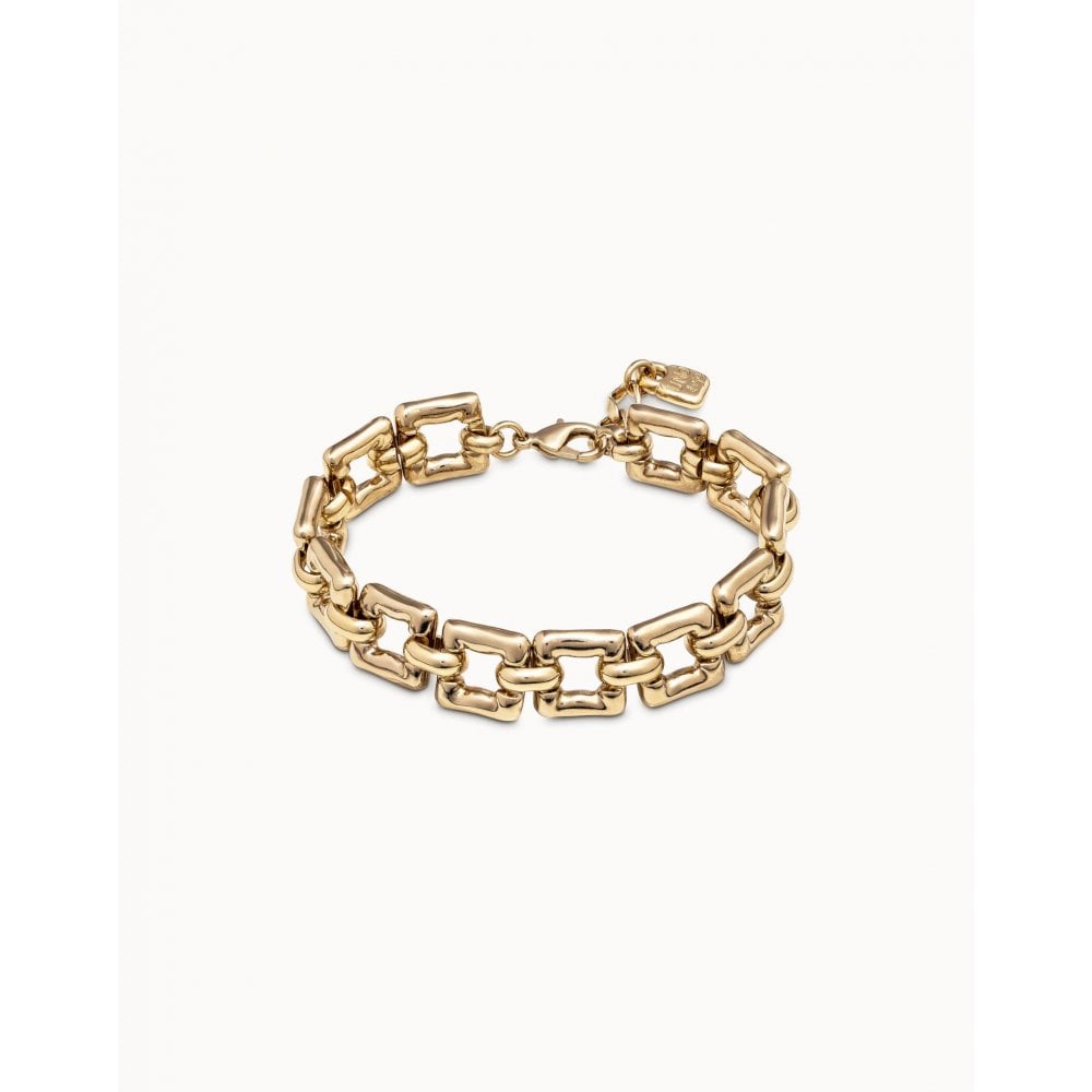 UNOde50 Femme Fatale Gold Square Bracelet