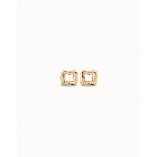UNOde50 Femme Fatale Gold Square Earrings