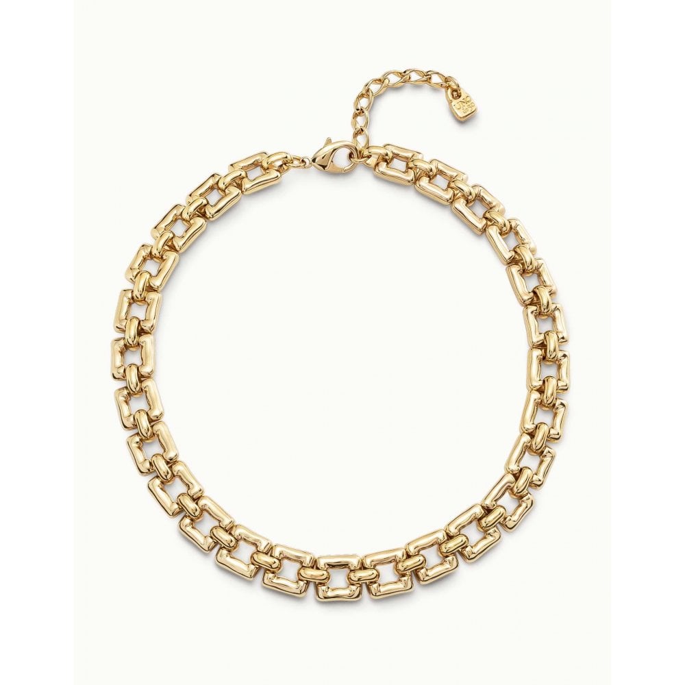 UNOde50 Femme Fatale Gold Square Necklace