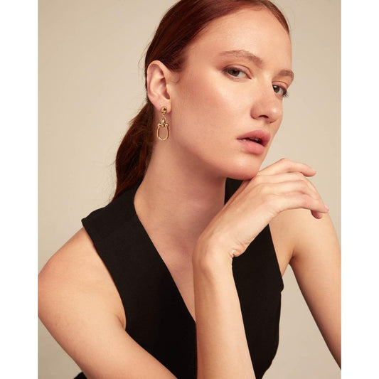 UNOde50 Gold Plated Seratonin Drop Earrings