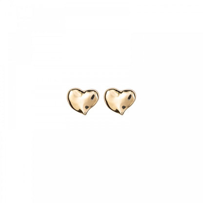 UNOde50 Heart Gold Plated Stud Earrings