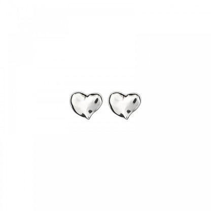 UNOde50 Heart Silver Stud Earrings