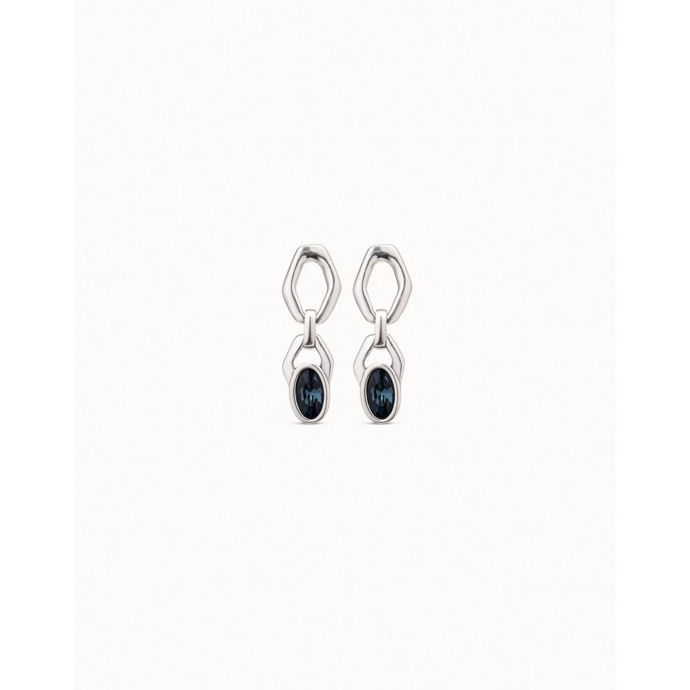 UNOde50 Kingdom Blue Crystal Drop Earrings