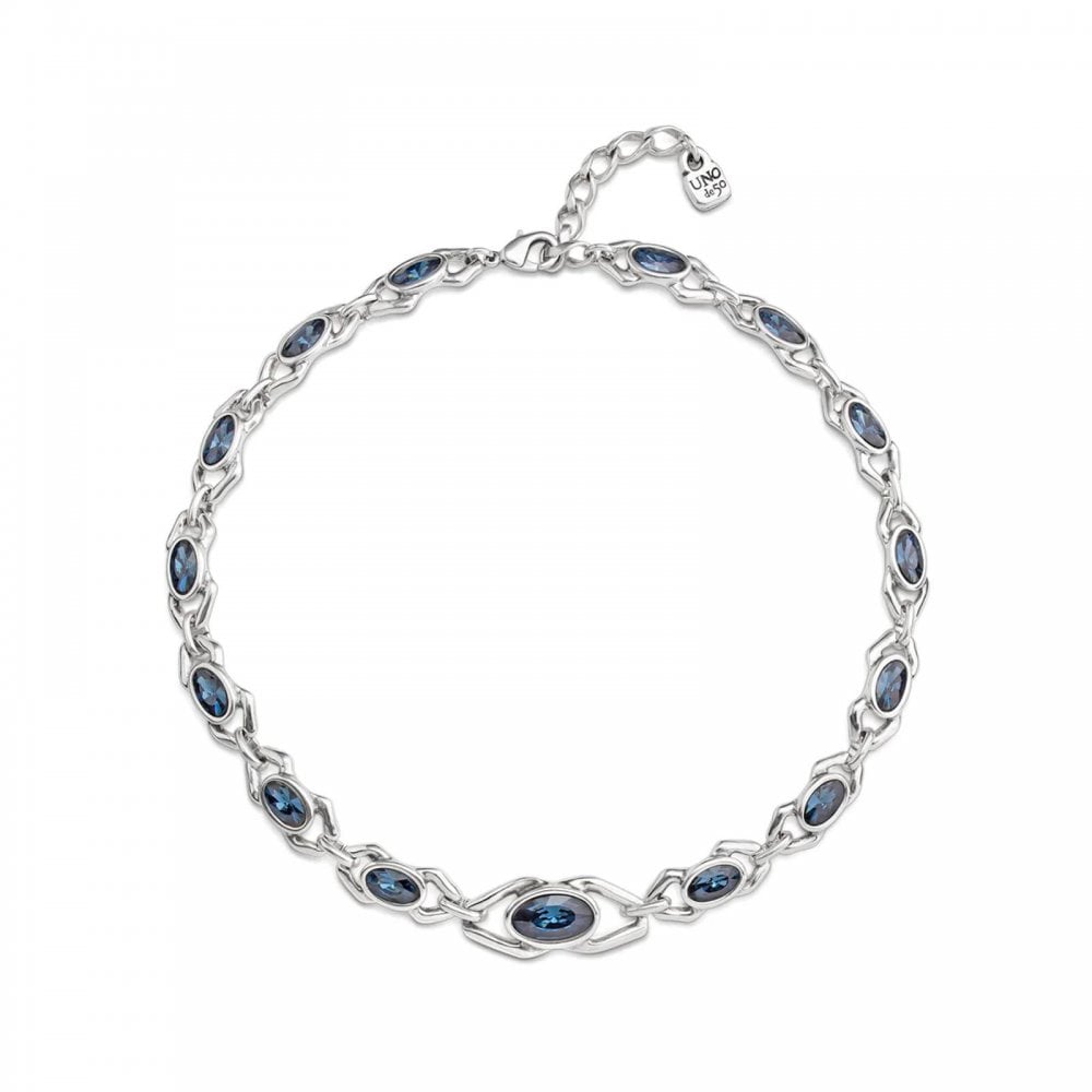 UNOde50 Madame Blue Crystal Necklace