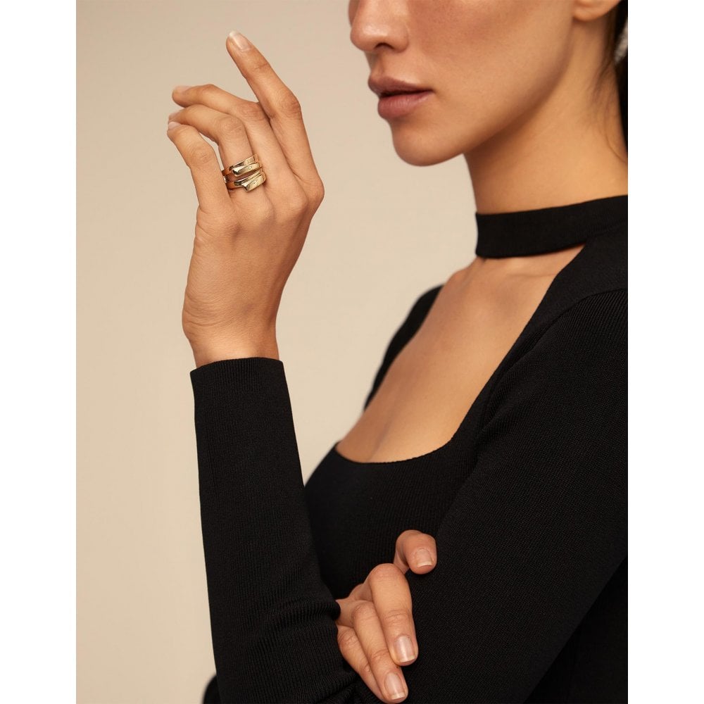 Unode50 Maratua Island Gold Plated Ring Size 18