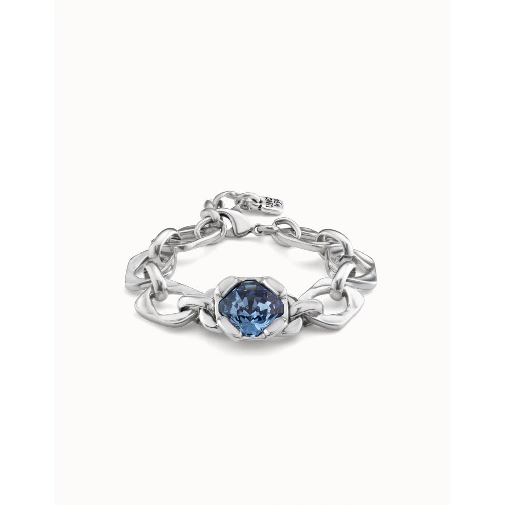 UNOde50 Marvelous Blue Crystal Silver Bracelet