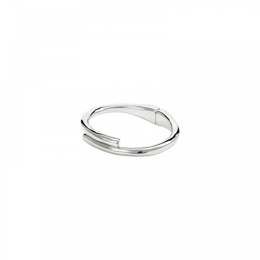 Unode50 Meeting Point Silver Bangle Large