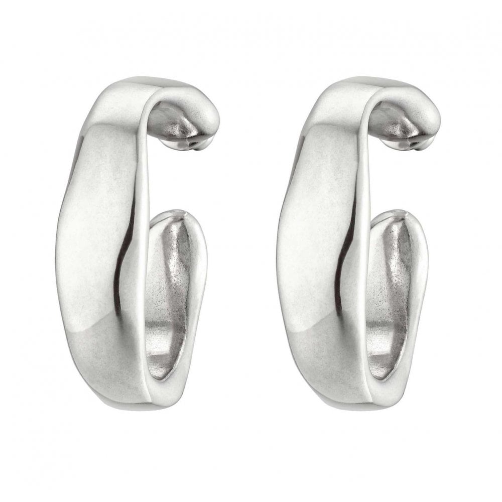 UNOde50 Open Your Mind Hoop Silver Earrings