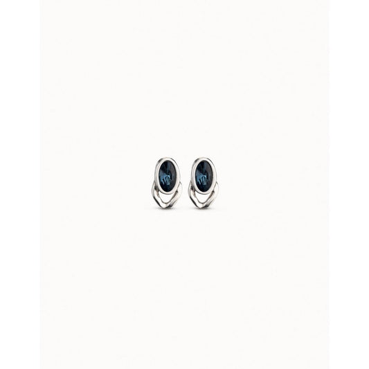UNOde50 Queen Blue Crystal Stud Earrings