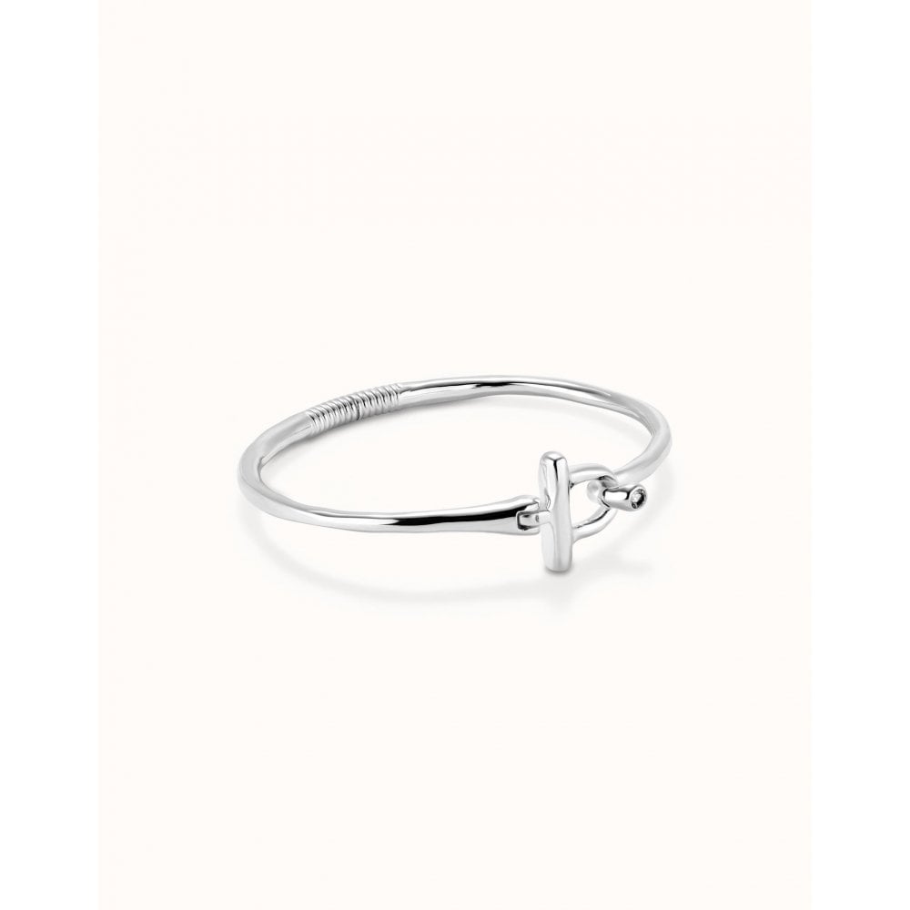 UNOde50 Rigid Bracelet with White Topaz