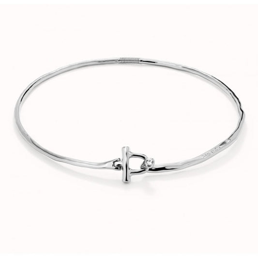 UNOde50 Ser Indomable Rigid Necklace White Topaz