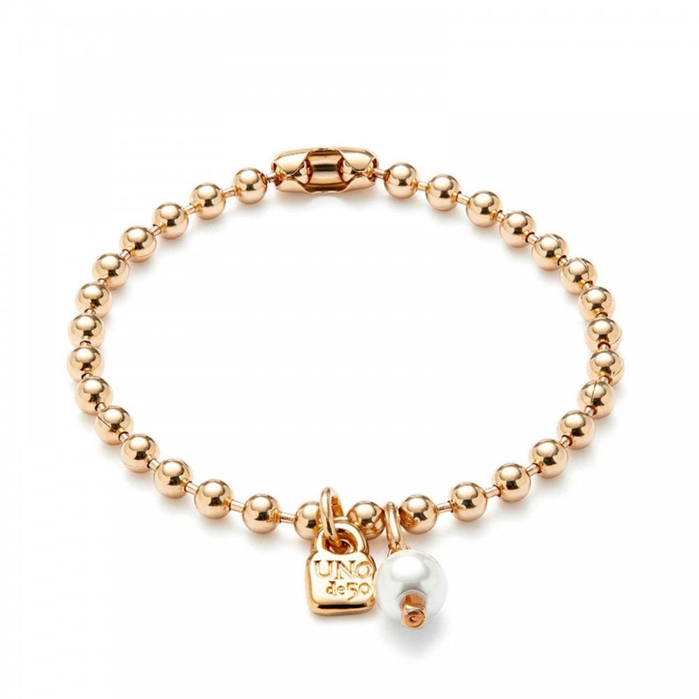 UNOde50 Ser Unico Bracelet with Pearl Charm Med