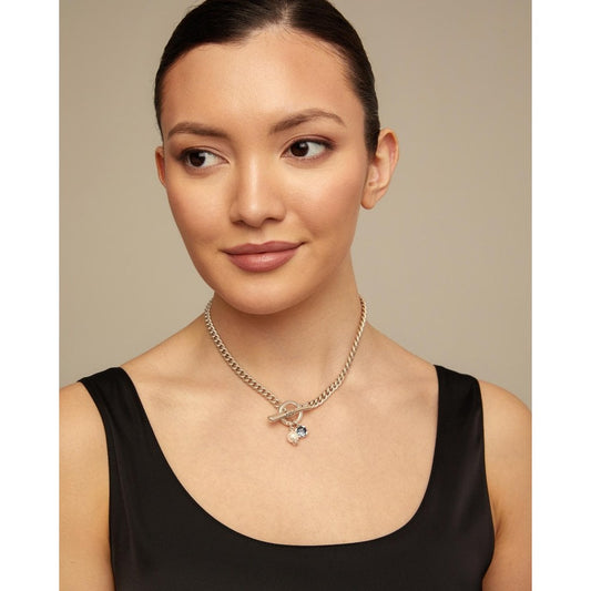 UNOde50 Two Expearltional Silver Necklace