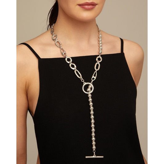 UNOde50 Yolo Long Silver Necklace